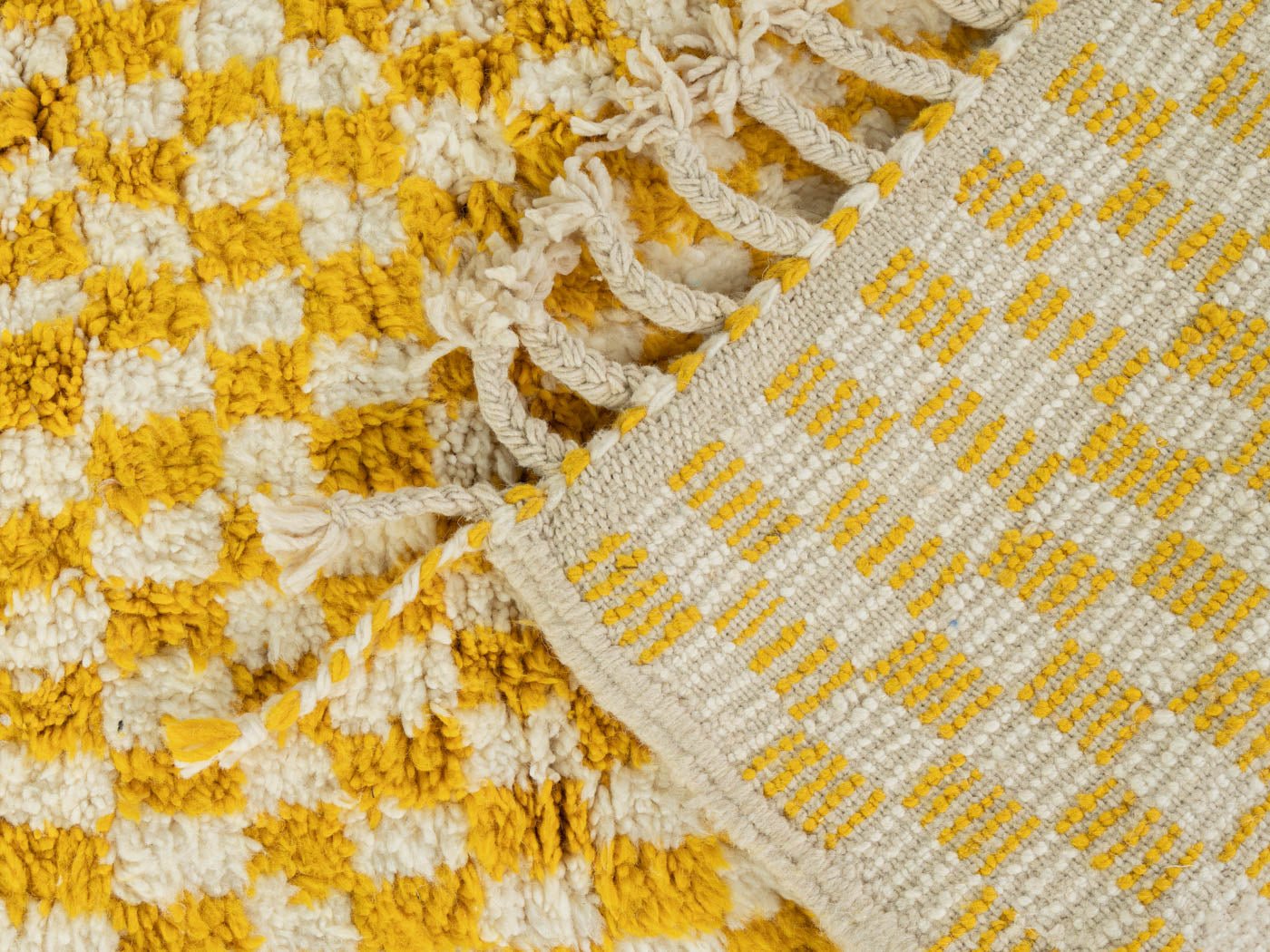 Tiny Lemon Check, Berber Teppich, 170 x 257 - Mid Century Friends - Vintage - Retro - Mid Century