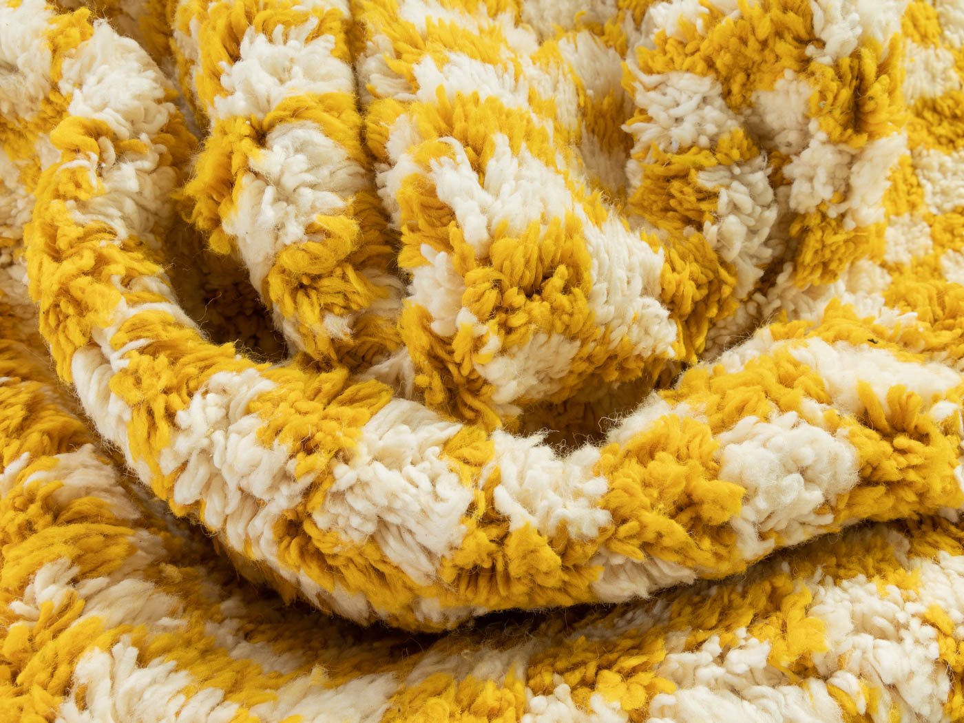 Tiny Lemon Check, Berber Teppich, 170 x 257 - Mid Century Friends - Vintage - Retro - Mid Century