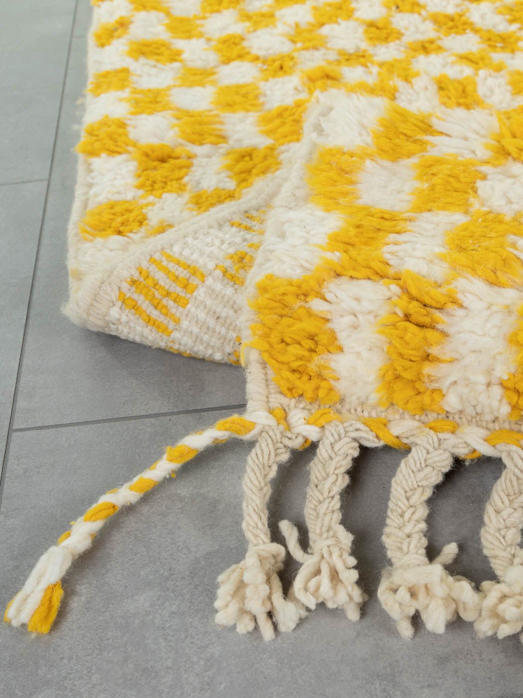 Tiny Lemon Check, Berber Teppich, 170 x 257 - Mid Century Friends - Vintage - Retro - Mid Century