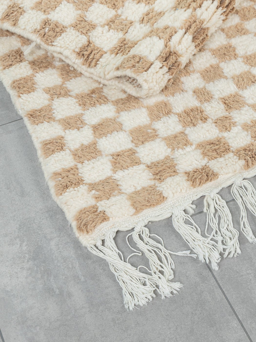 Tiny Sand Check, Berber Teppich, 155 x 230 - Mid Century Friends - Vintage - Retro - Mid Century