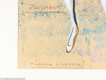 Figurine Staatsoper München, Gouache auf Papier, 48 x 60 cm