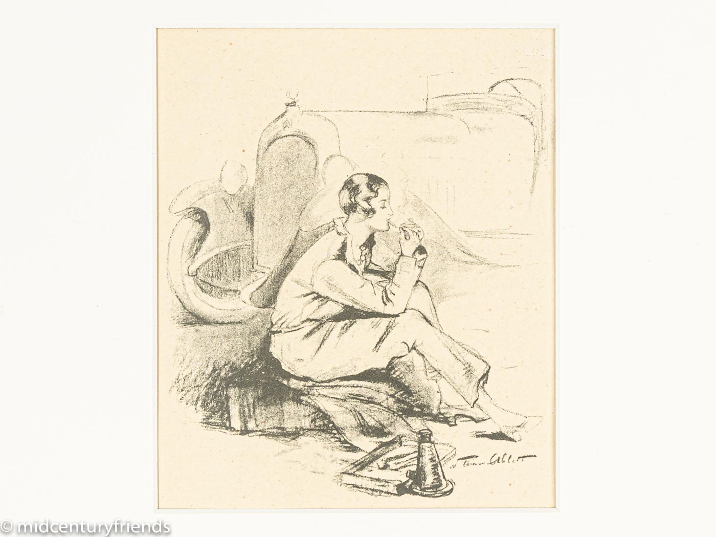 L'Automobile et la Femme, Heliogravüre auf Papier, 82 x 38 cm