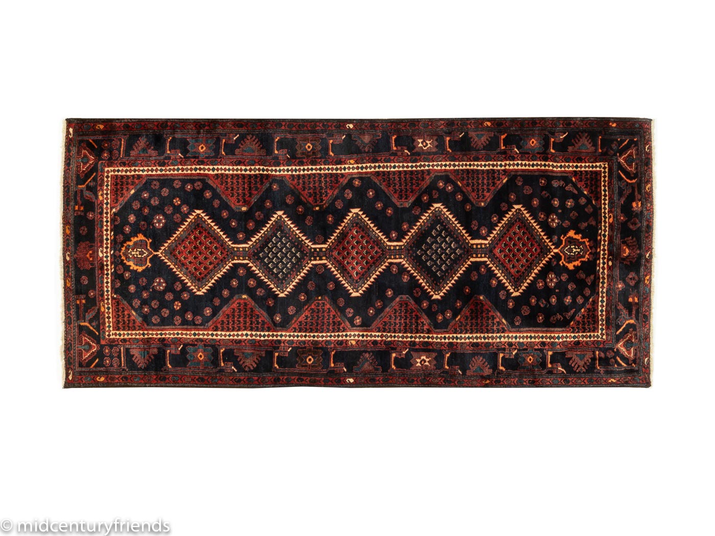1960er Jahre Hamadan Teppich, 143 x 326