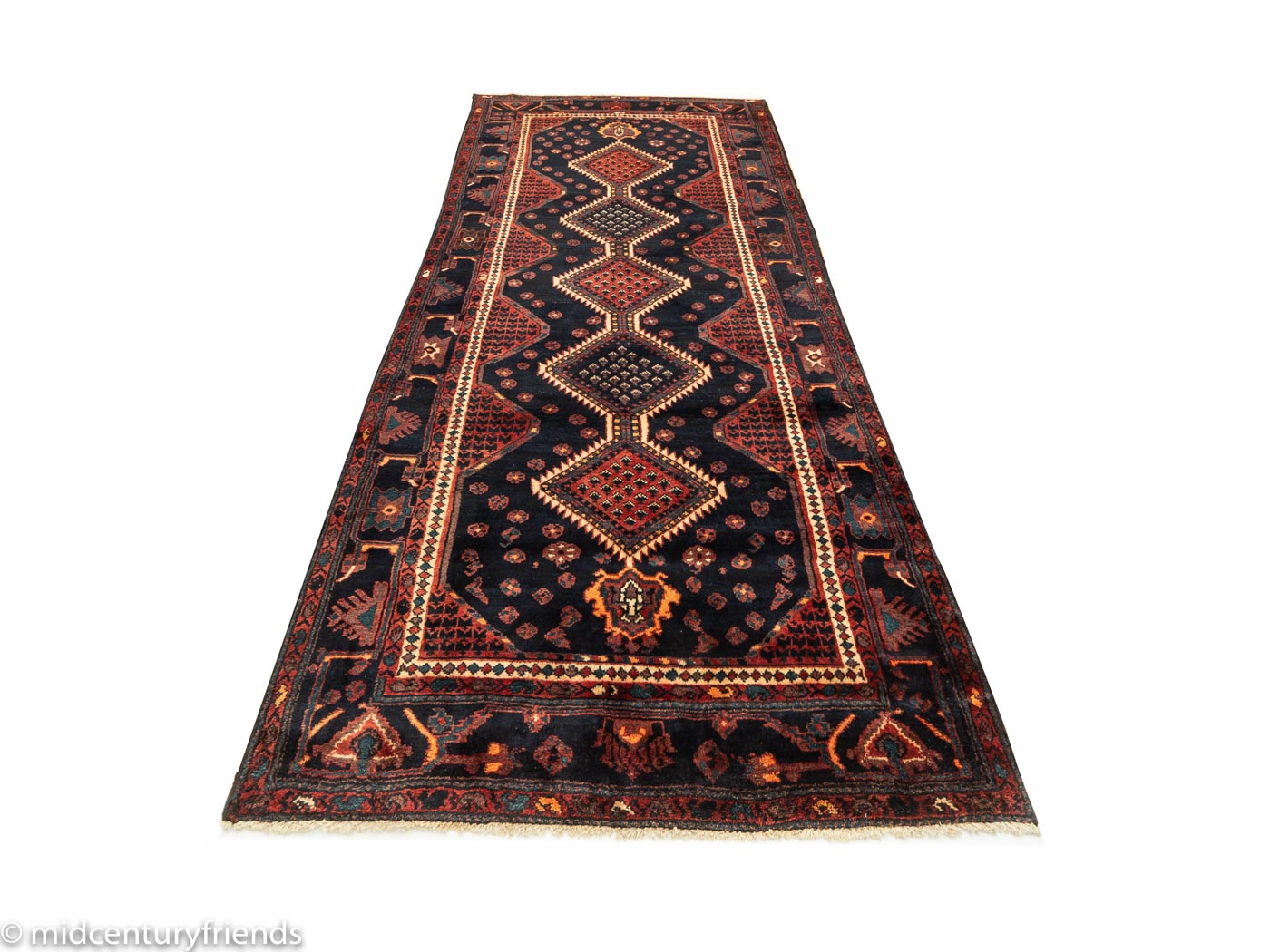 1960er Jahre Hamadan Teppich, 143 x 326
