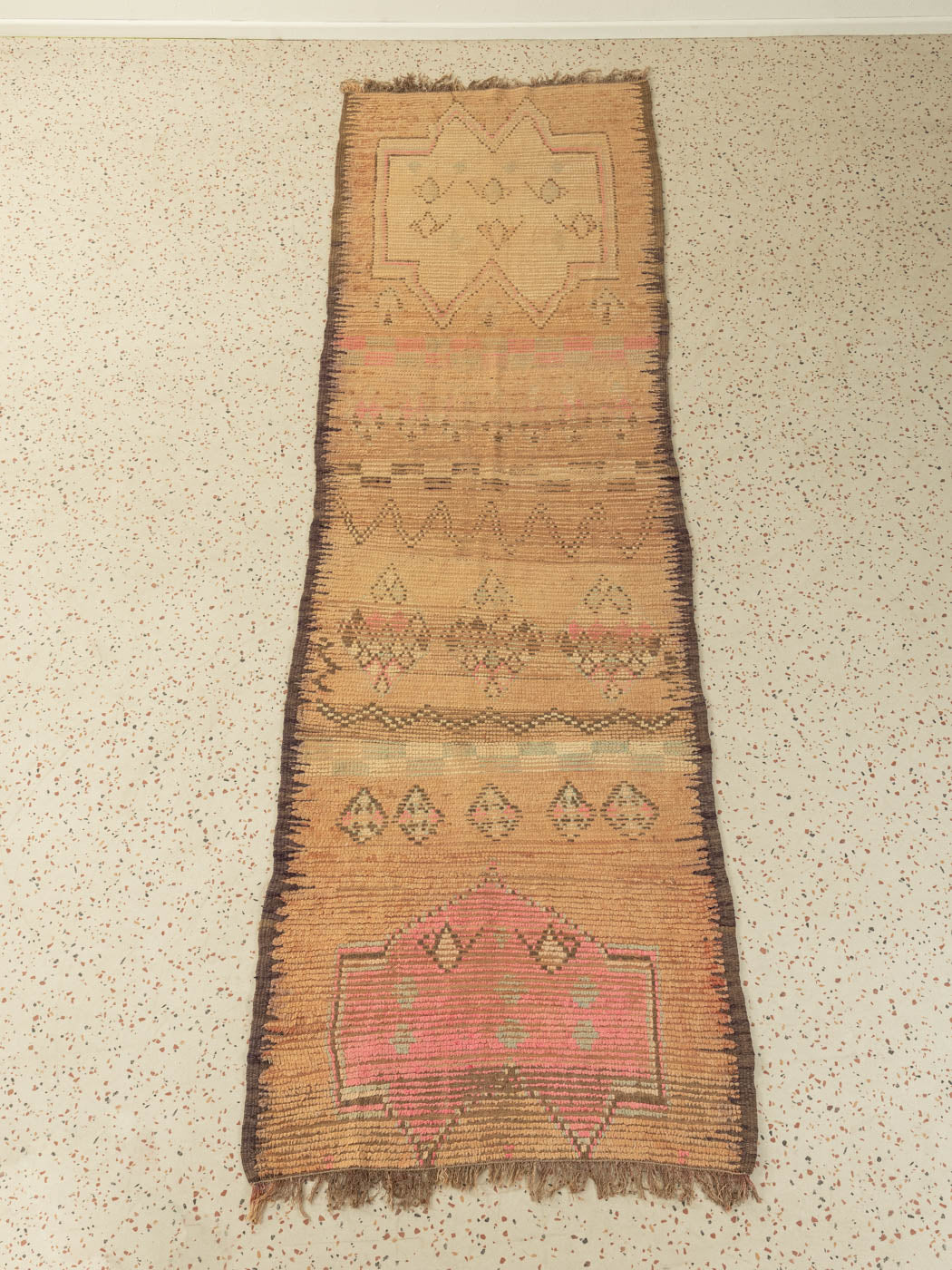 Vintage Rehamna, Berber Teppich, 103 X 355