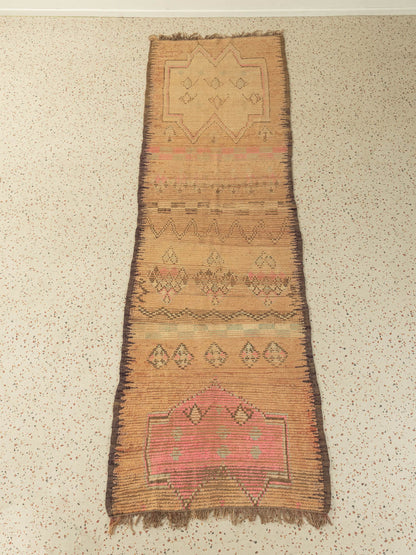 Vintage Rehamna, Berber Teppich, 103 X 355