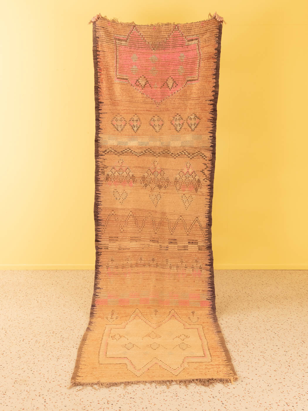 Vintage Rehamna, Berber Teppich, 103 X 355