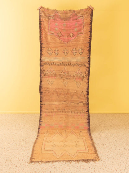 Vintage Rehamna, Berber Teppich, 103 X 355