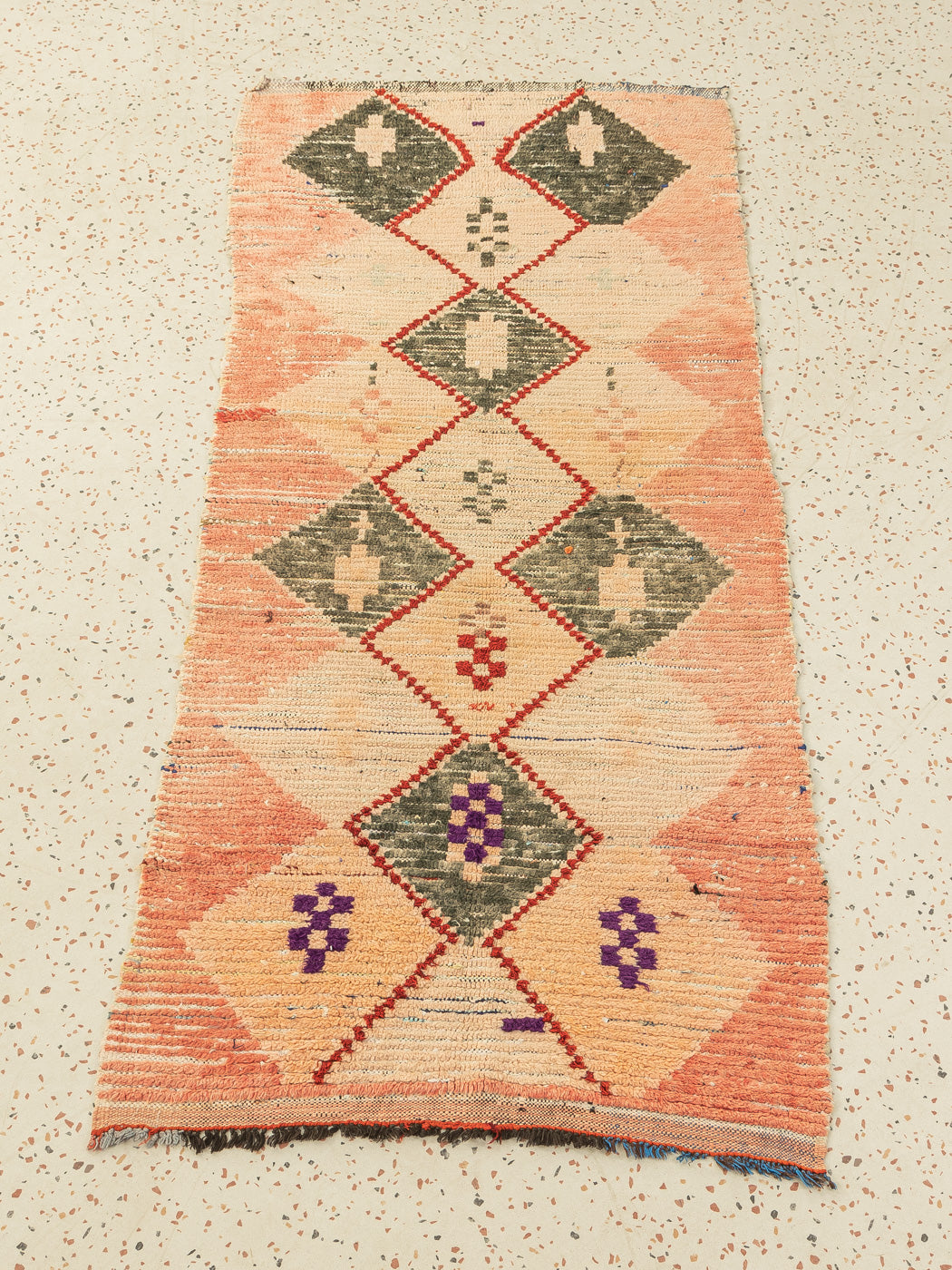 Vintage Boujad, Berber Teppich, 95 X 225