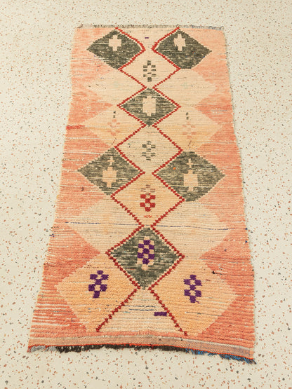 Vintage Boujad, Berber Teppich, 95 X 225