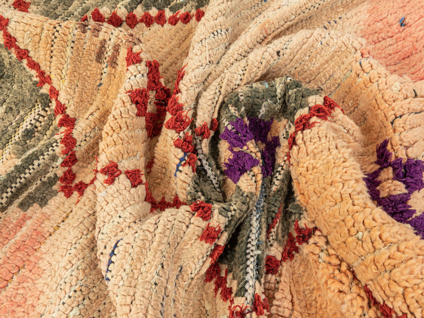 Vintage Boujad, Berber Teppich, 95 X 225