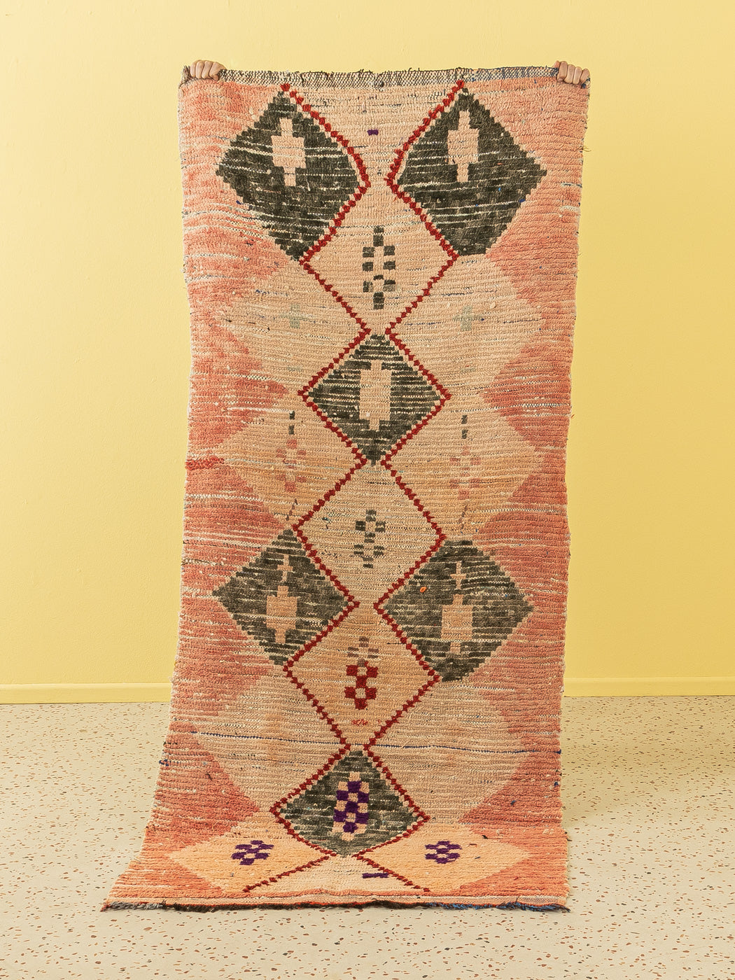 Vintage Boujad, Berber Teppich, 95 X 225