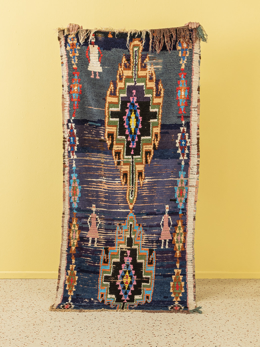 Vintage Azilal, Berber Teppich, 97 X 223