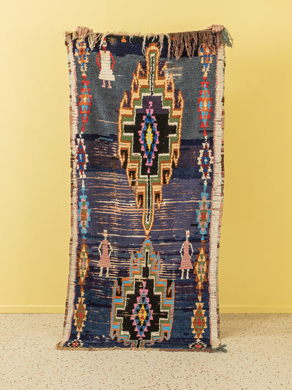 Vintage Azilal, Berber Teppich, 97 X 223