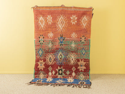 Vintage Boujad, Berber Teppich, 154 X 247