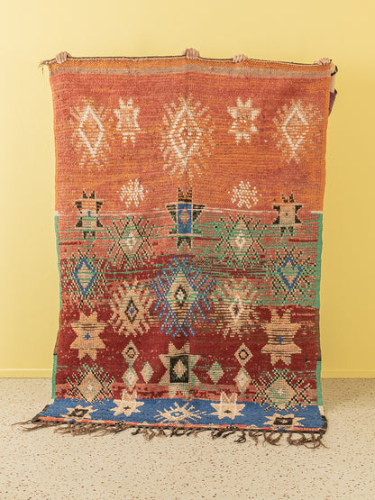Vintage Boujad, Berber Teppich, 154 X 247