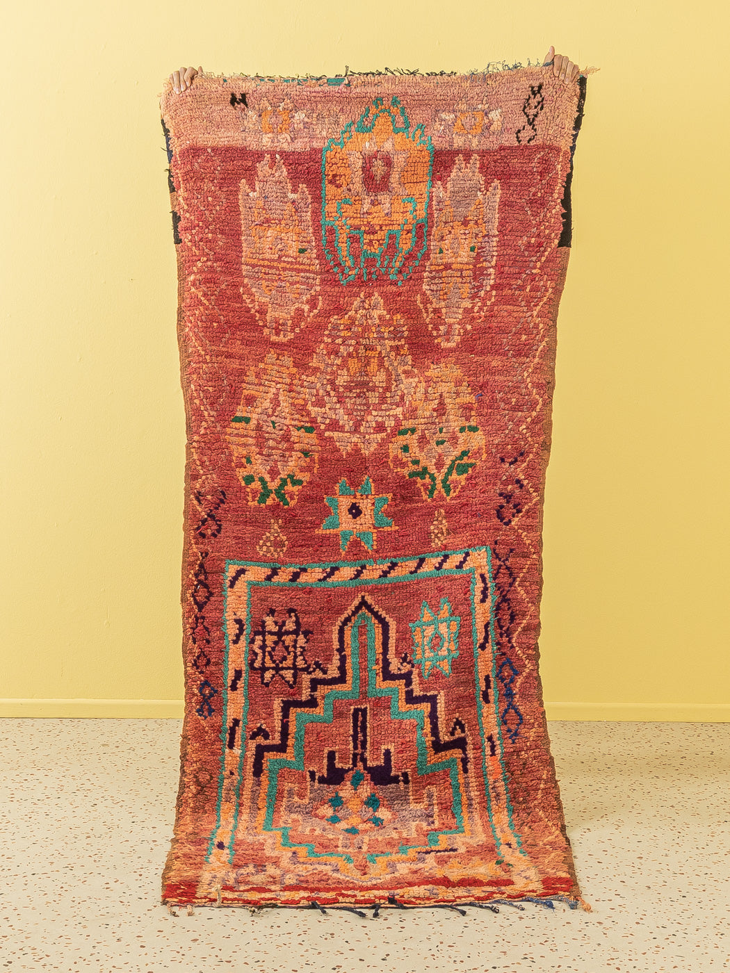 Vintage Rehamna,  Berber Teppich, 95 X 260