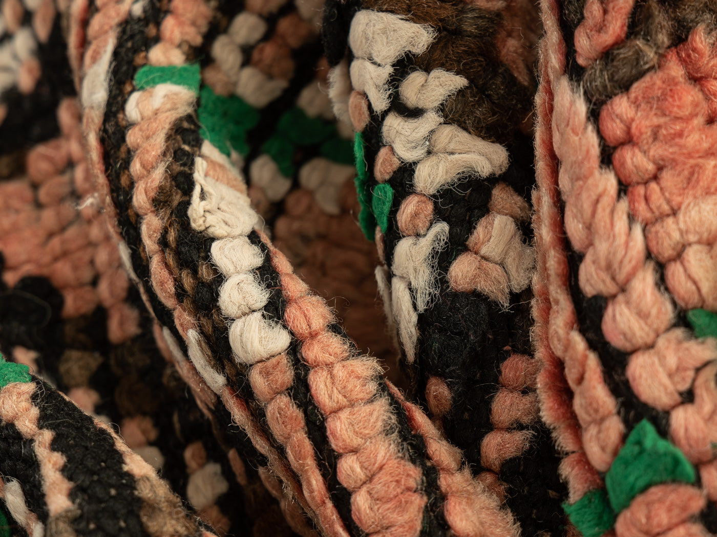 Vintage Boujad, Berber Teppich, 113 X 277