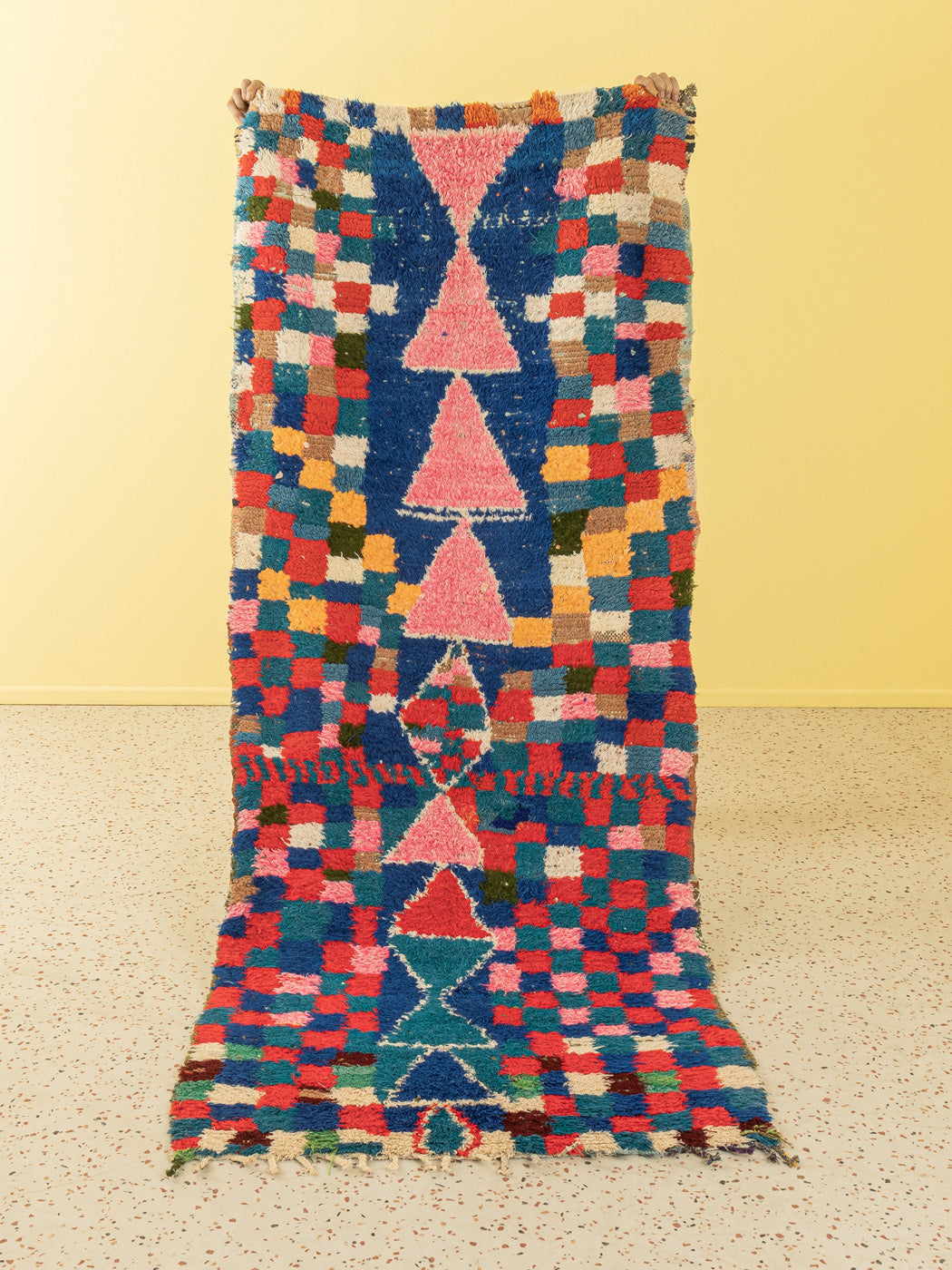 Vintage Boujad, Berber Teppich, 105 X 255