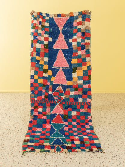 Vintage Boujad, Berber Teppich, 105 X 255