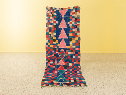 Vintage Boujad, Berber Teppich, 105 X 255