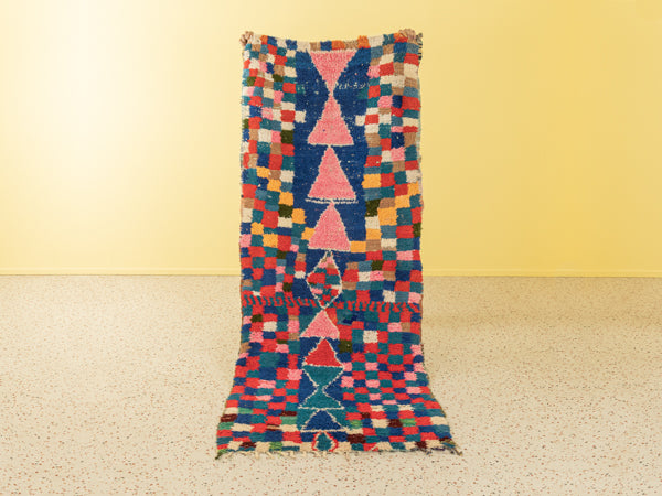 Vintage Boujad, Berber Teppich, 105 X 255