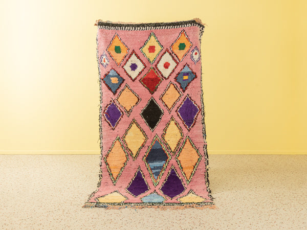 Vintage Boujad, Berber Teppich, 115 X 220