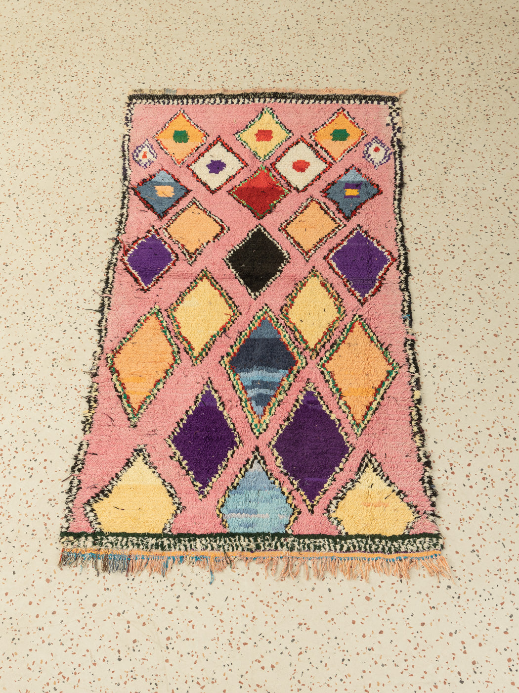 Vintage Boujad, Berber Teppich, 115 X 220