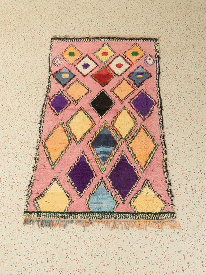 Vintage Boujad, Berber Teppich, 115 X 220