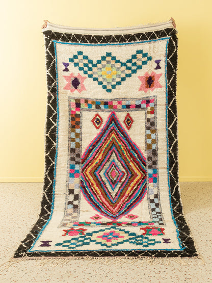 Vintage Azilal, Berber Teppich, 130 X 275