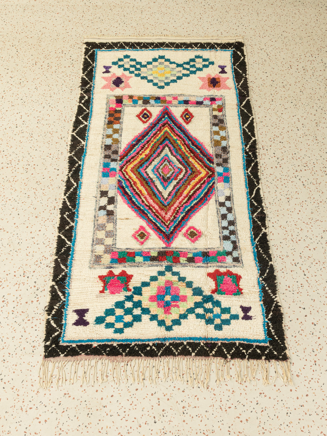 Vintage Azilal, Berber Teppich, 130 X 275