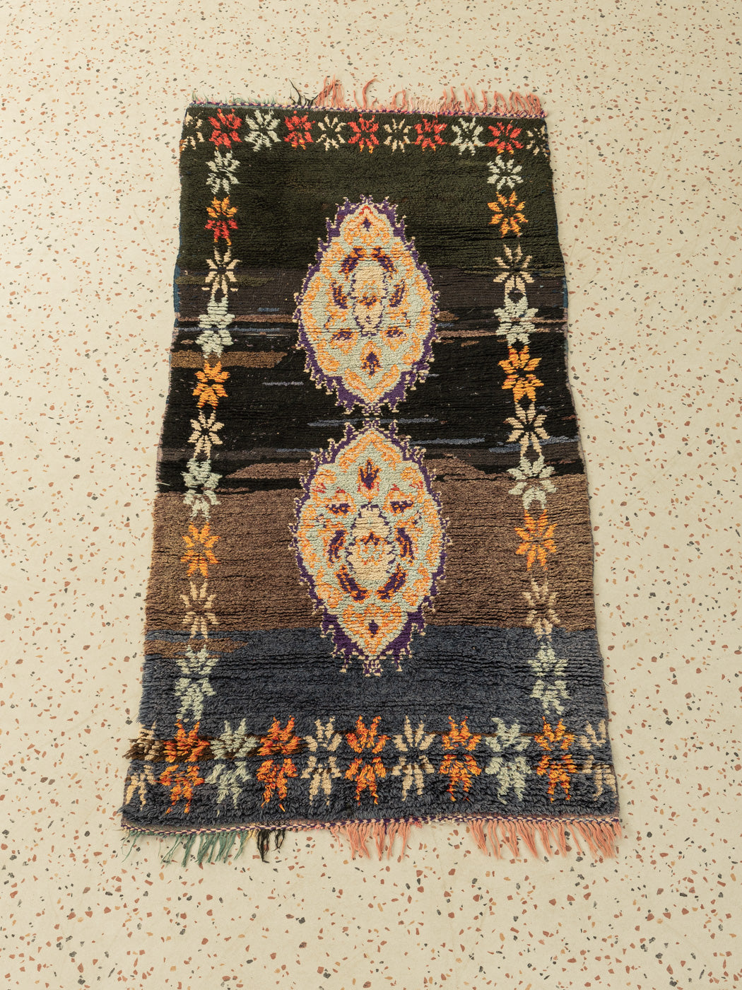 Vintage Azilal, Berber Teppich, 88 X 185
