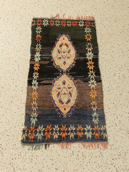 Vintage Azilal, Berber Teppich, 88 X 185