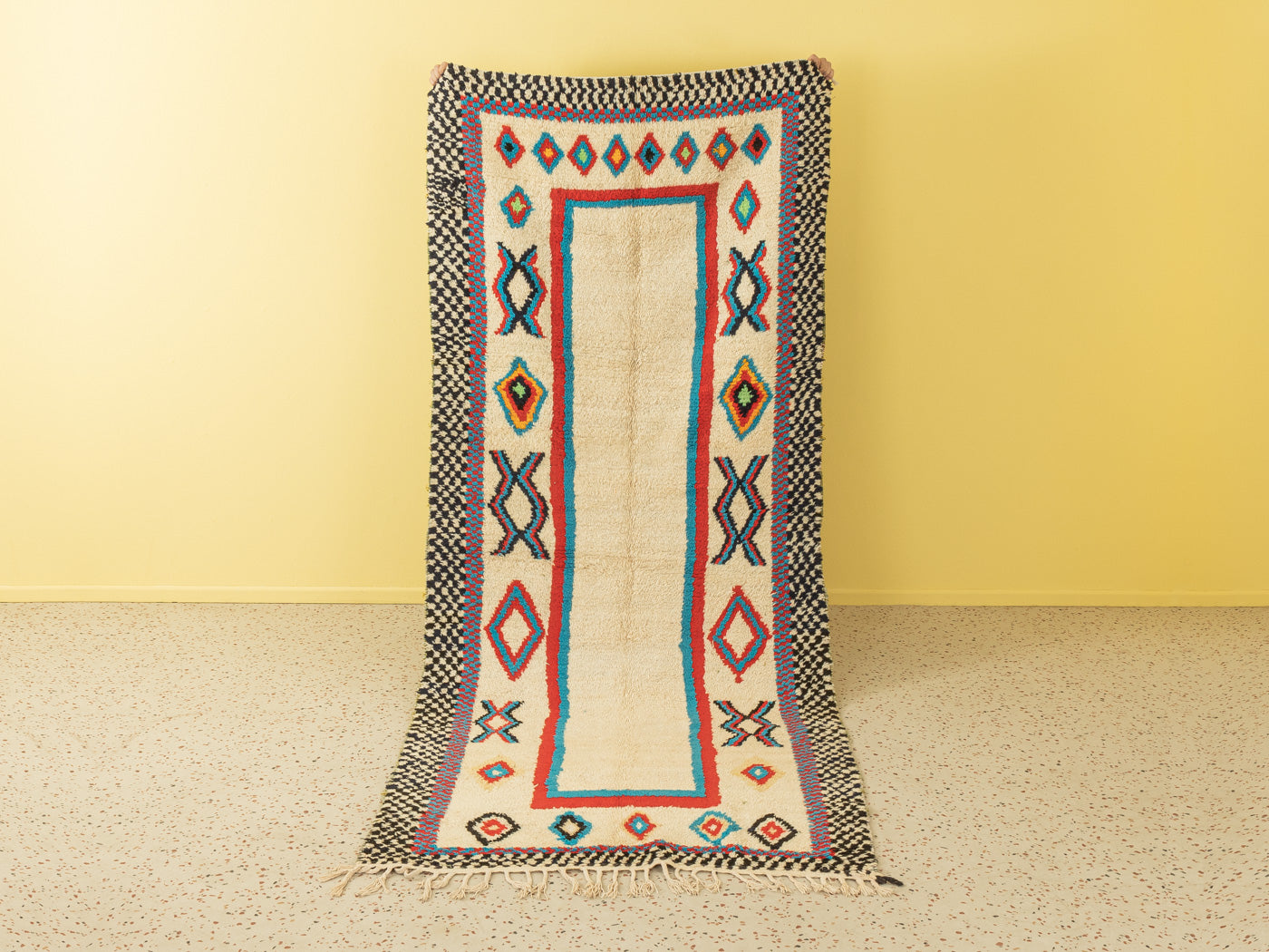 Vintage  Azilal, Berber Teppich, 123 X 295