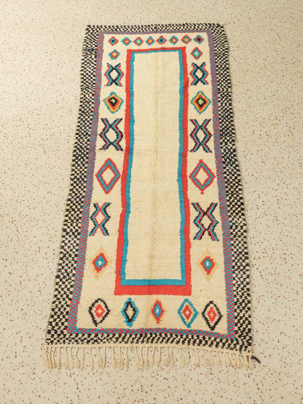 Vintage  Azilal, Berber Teppich, 123 X 295