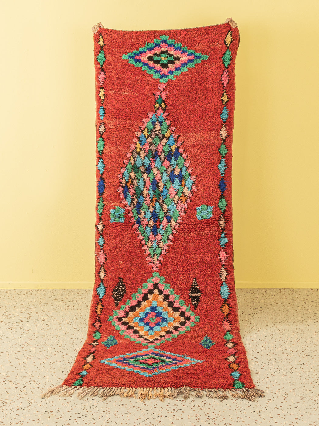 Vintage Boujad, Berber Teppich, 100 X 310