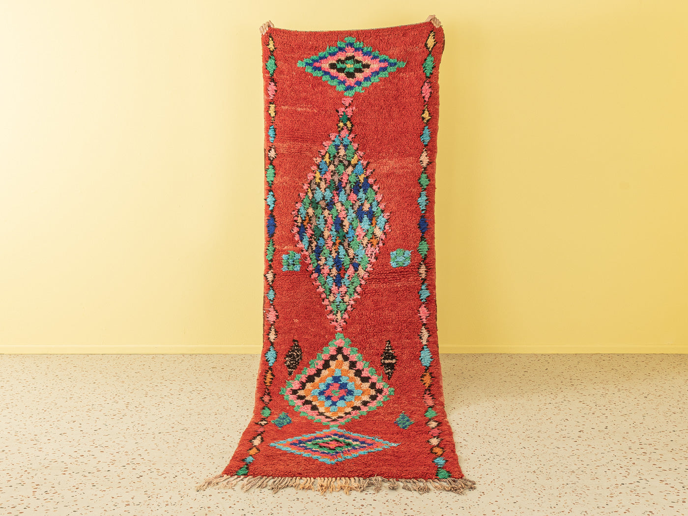 Vintage Boujad, Berber Teppich, 100 X 310