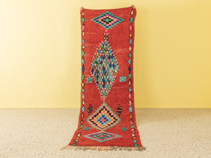 Vintage Boujad, Berber Teppich, 100 X 310