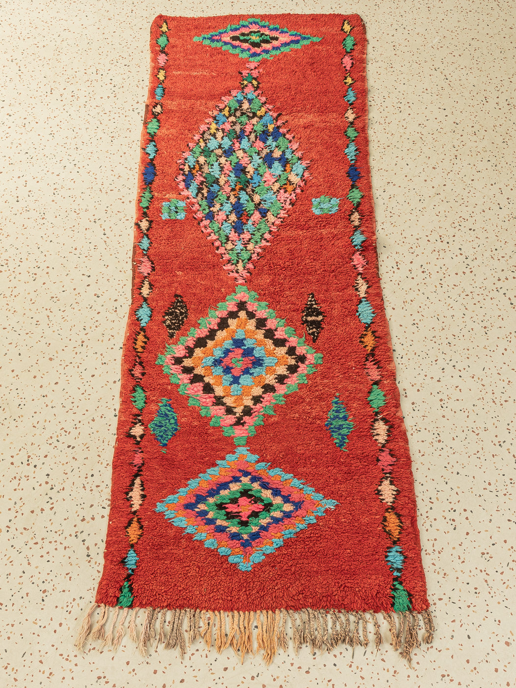 Vintage Boujad, Berber Teppich, 100 X 310