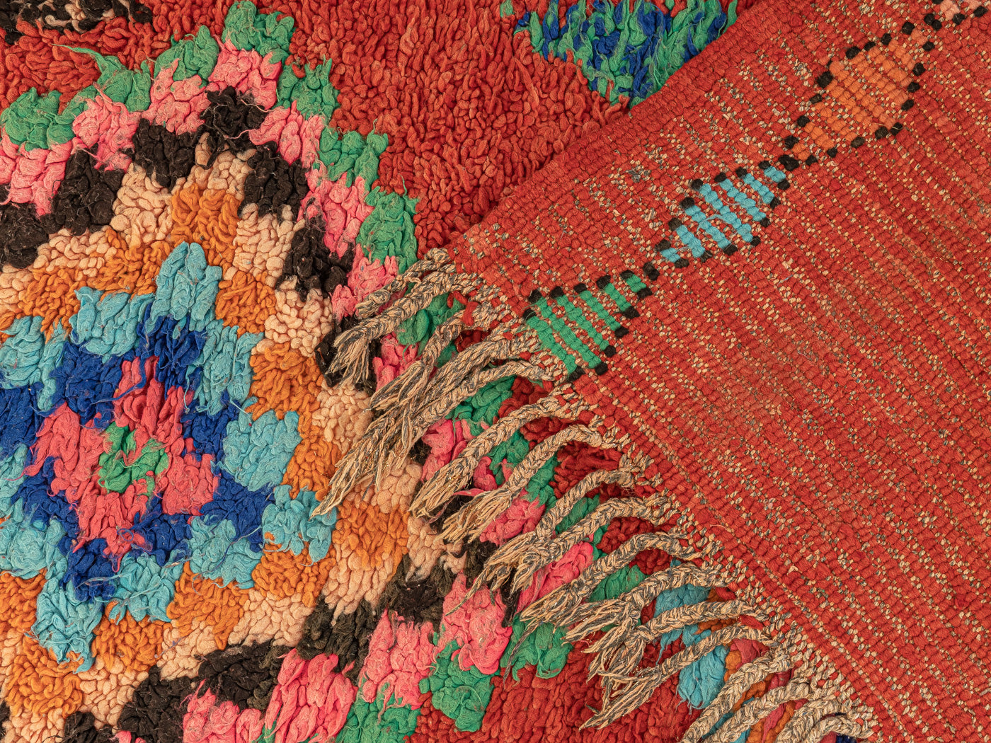 Vintage Boujad, Berber Teppich, 100 X 310