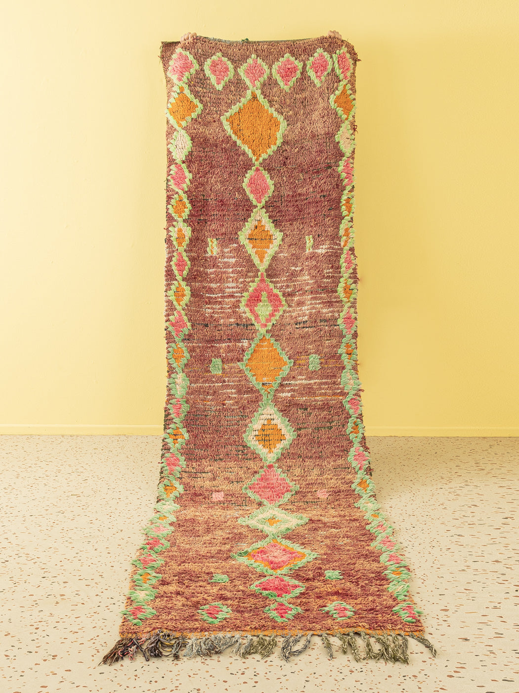 Vintage Boujad, Berber Teppich, 97 X 370