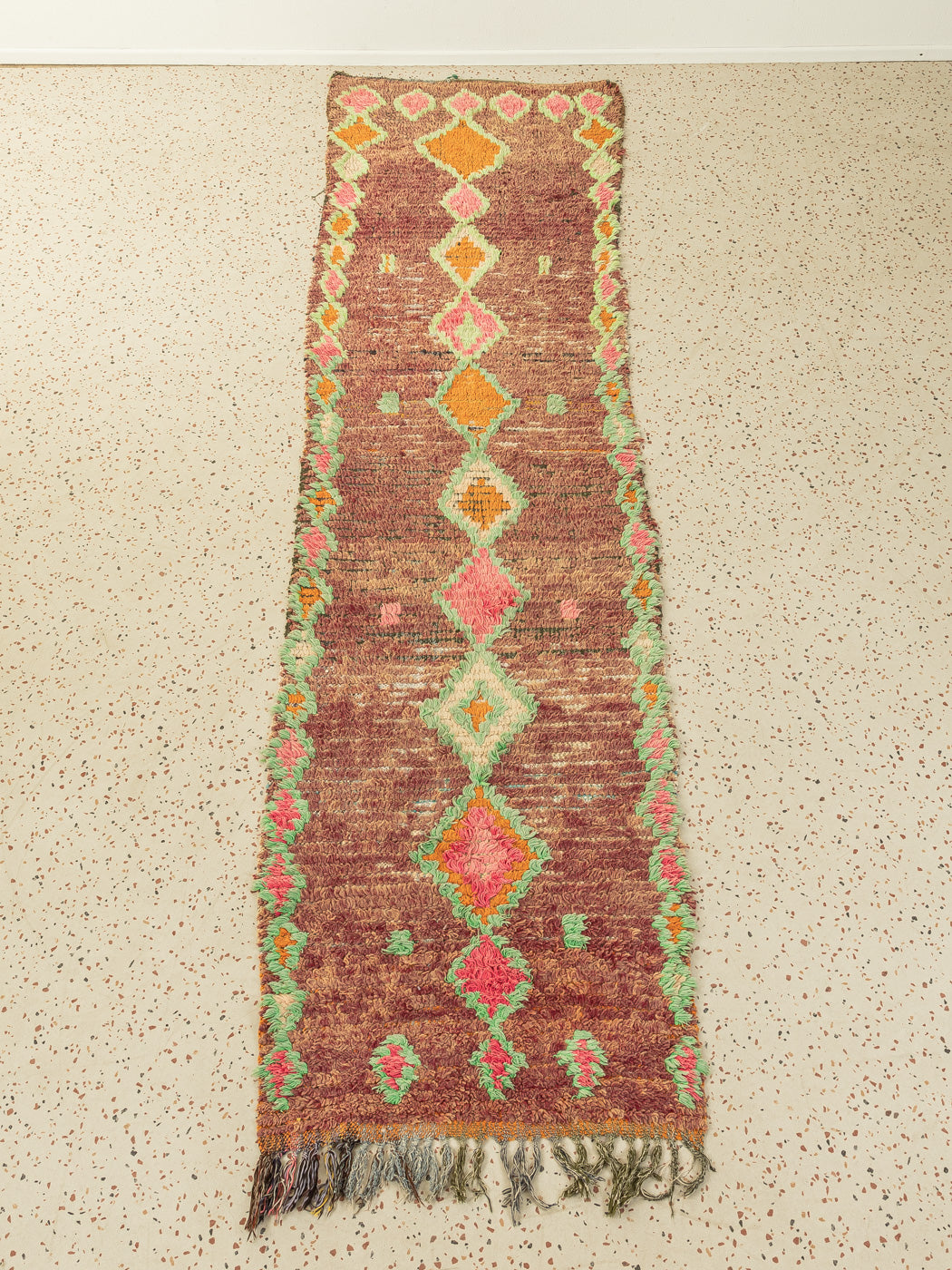 Vintage Boujad, Berber Teppich, 97 X 370