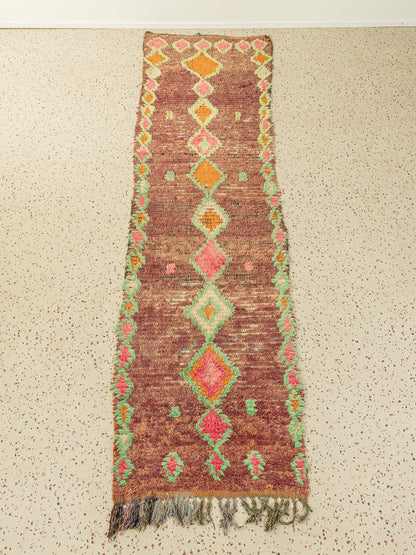 Vintage Boujad, Berber Teppich, 97 X 370
