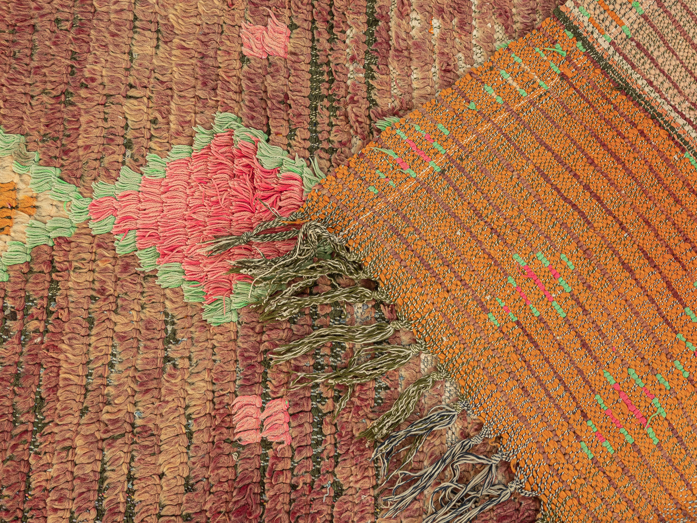 Vintage Boujad, Berber Teppich, 97 X 370