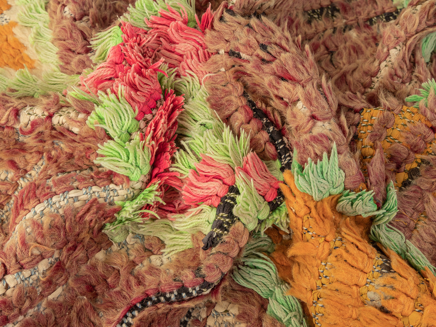 Vintage Boujad, Berber Teppich, 97 X 370
