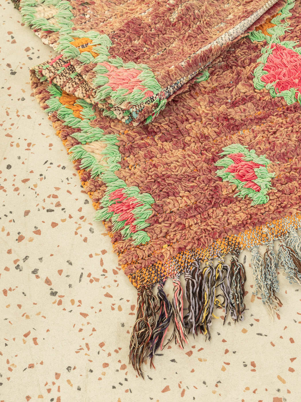 Vintage Boujad, Berber Teppich, 97 X 370