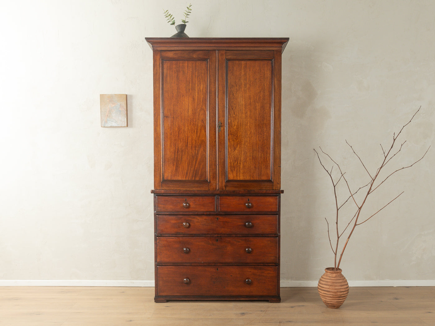 1840s Linen Press laundry cabinet