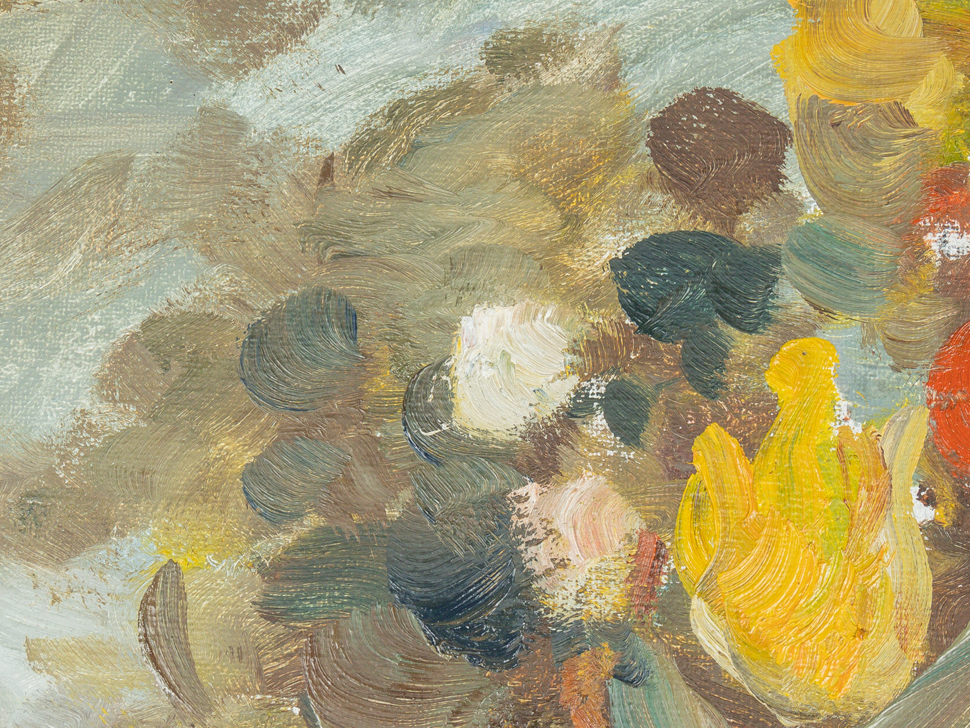 Flower bouquet, oil on canvas, 60 x 70cm