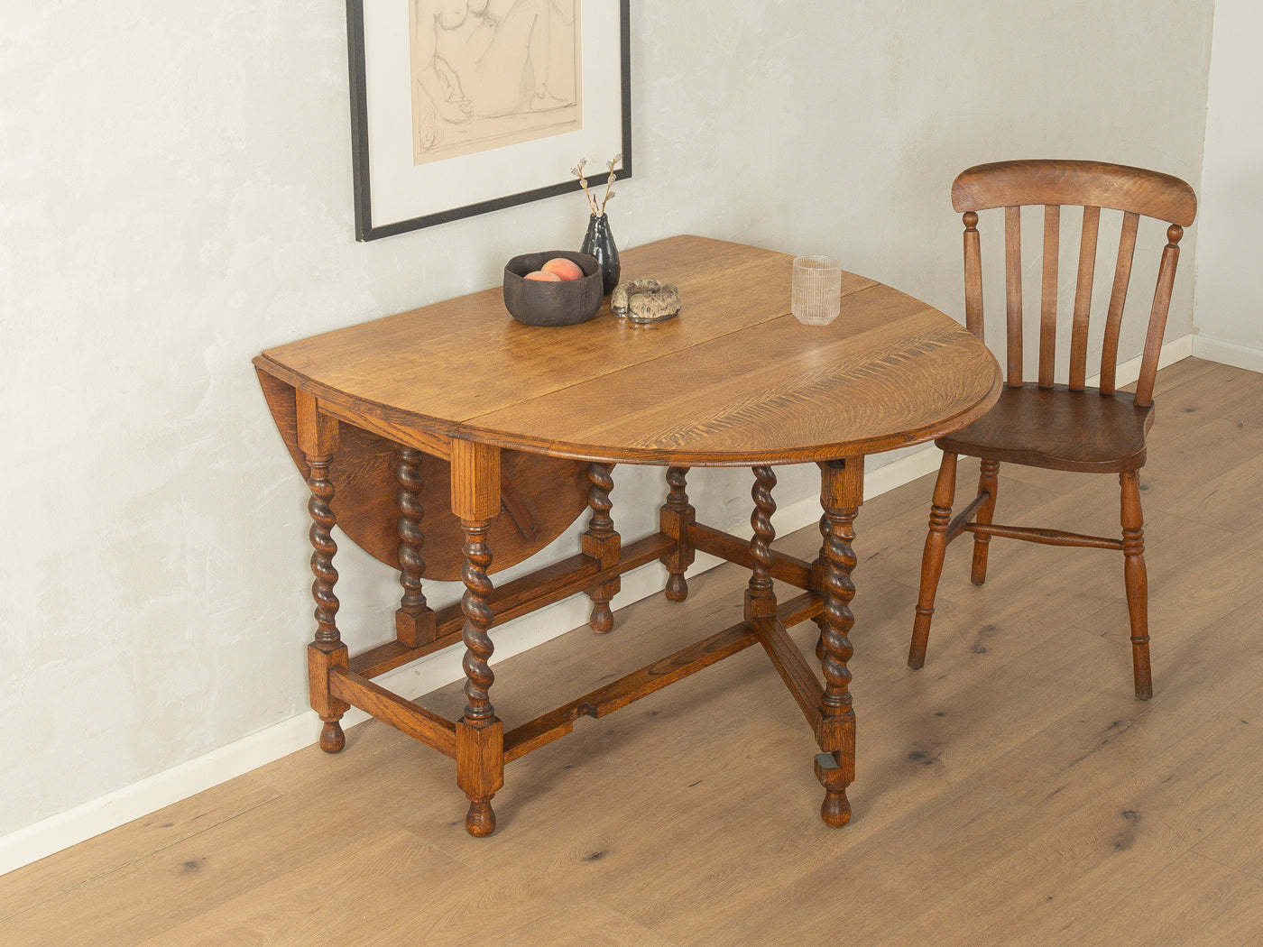 Viktorianischer Gateleg Esstisch, um 1890