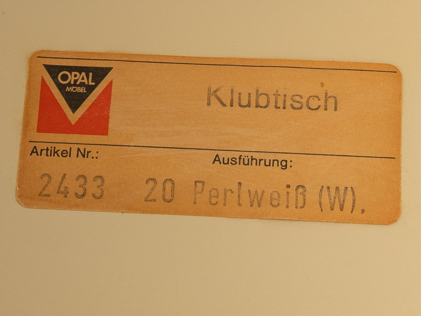 1970er Jahre Beistelltisch, Opal Möbel - Bild 2
